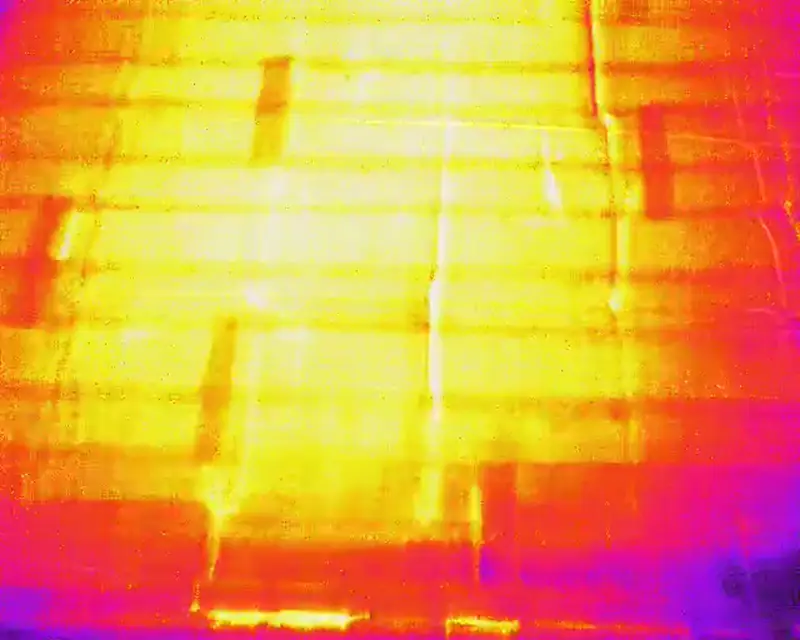 Image thermique d'une toiture par drone